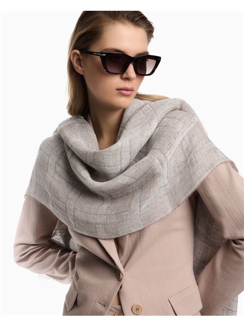 Brushed linen scarf with lurex Emporio Armani | EW004574 AF25410.U8020